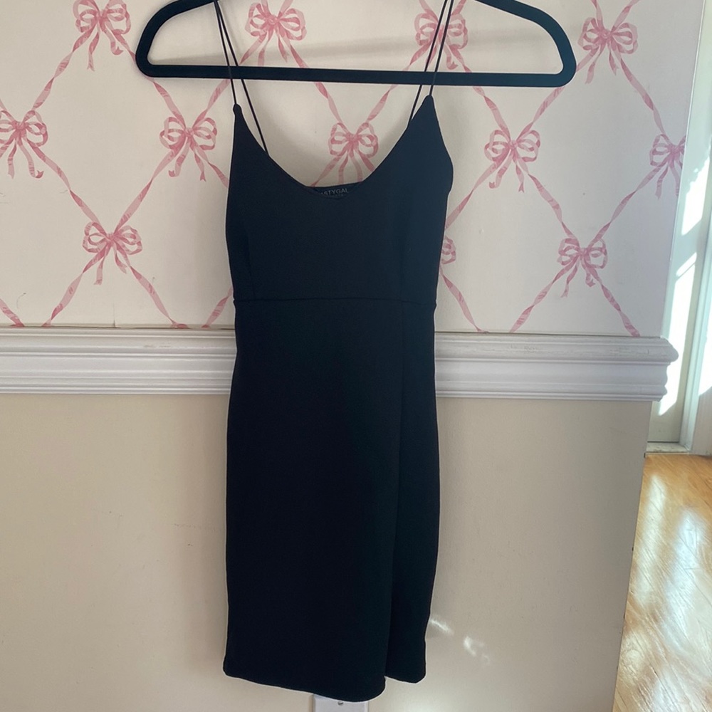 Nasty Gal tight black mini dress
